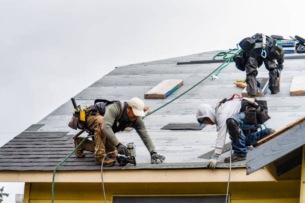 Professional Roofing technician working in Sassamansville, PA
